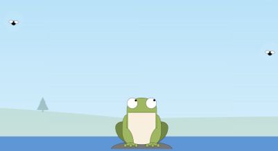 The frog eats a fly - crazygames