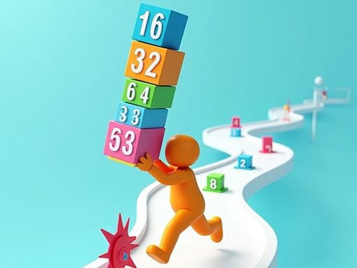 Cube Stack 2048 - crazygames