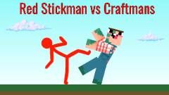 Red Stickman vs Craftmans - crazygames