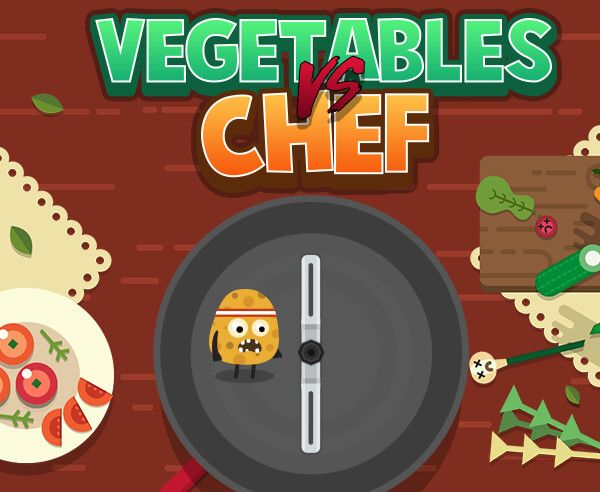 Vegetables vs. Chef - crazygames