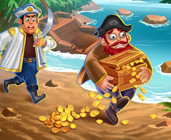 Pirate's Pillage! Aye! Aye! - crazygames
